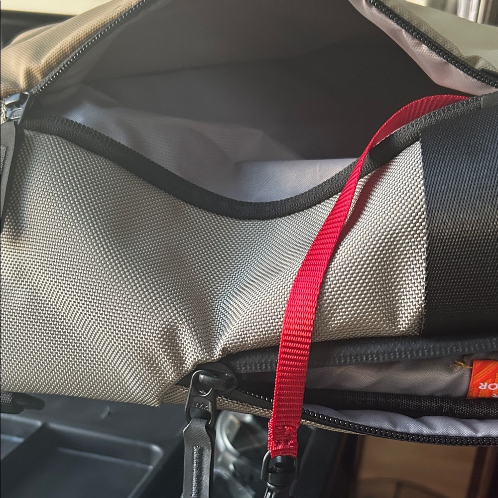 Beige and Black Tomtoc Backpack Sling Bag - Picture 5 of 9